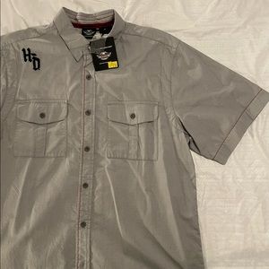 Harley Davidson short sleeve button down